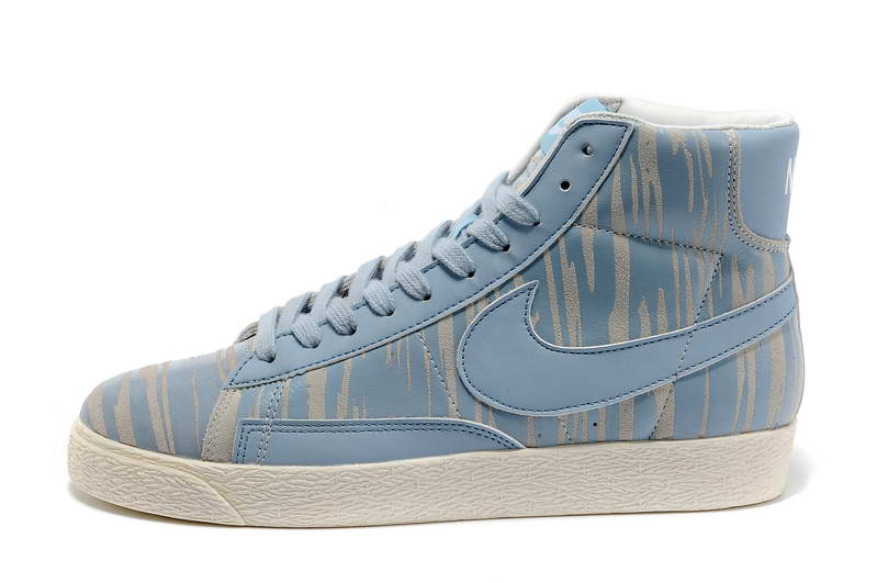 Nike Blazer Mid Suede chaussures des femmes de bleu o la creme (3)